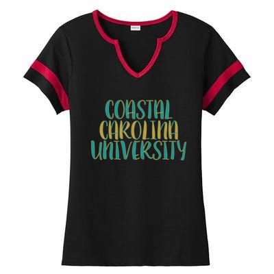 Coastal Carolina University Ladies Halftime Notch Neck Tee