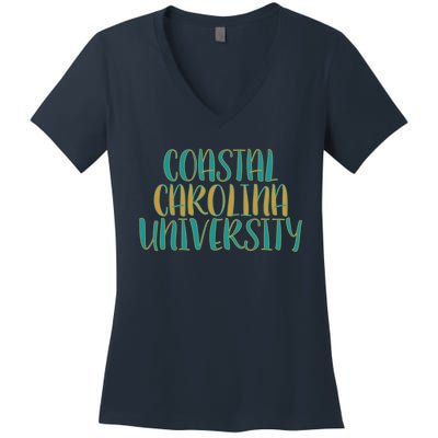 Coastal Carolina University Women's V-Neck T-Shirt