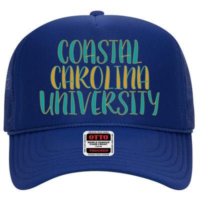 Coastal Carolina University High Crown Mesh Back Trucker Hat