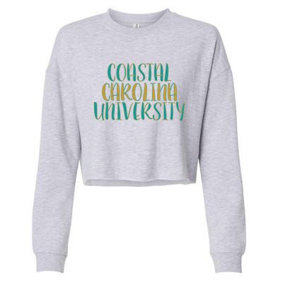 Coastal Carolina University Cropped Pullover Crew