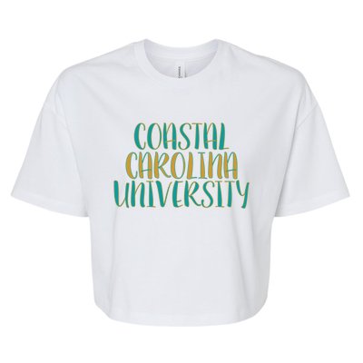 Coastal Carolina University Bella+Canvas Jersey Crop Tee