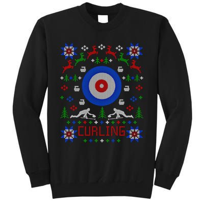 Curling Christmas Ugly Christmas Sweater Party Gift Sweatshirt