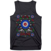 Curling Christmas Ugly Christmas Sweater Party Gift Tank Top