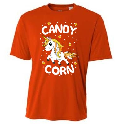 Candy Corn Unicorn Halloween Halloween Boonicorn School Cool Gift Cooling Performance Crew T-Shirt