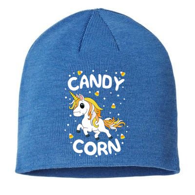 Candy Corn Unicorn Halloween Halloween Boonicorn School Cool Gift Sustainable Beanie