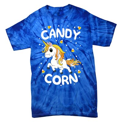 Candy Corn Unicorn Halloween Halloween Boonicorn School Cool Gift Tie-Dye T-Shirt