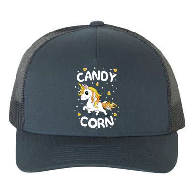 Candy Corn Unicorn Halloween Halloween Boonicorn School Cool Gift Yupoong Adult 5-Panel Trucker Hat