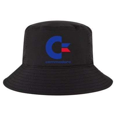 Commodore C64 Uppercase Letter Blue Red & Commodore Cool Comfort Performance Bucket Hat