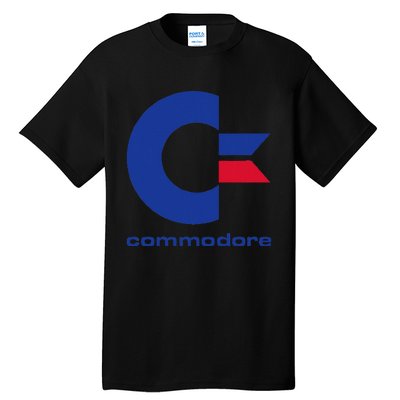 Commodore C64 Uppercase Letter Blue Red & Commodore Tall T-Shirt