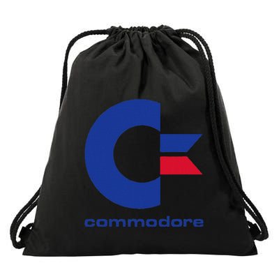 Commodore C64 Uppercase Letter Blue Red & Commodore Drawstring Bag