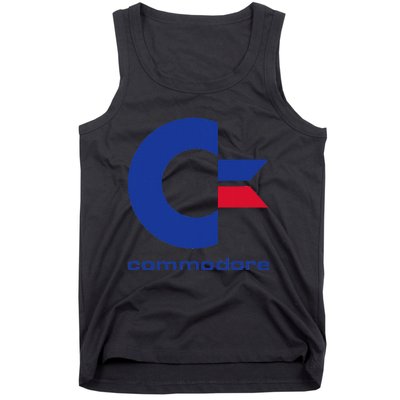 Commodore C64 Uppercase Letter Blue Red & Commodore Tank Top