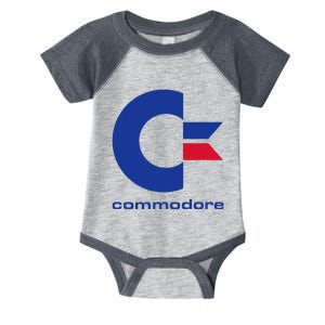 Commodore C64 Uppercase Letter Blue Red & Commodore Infant Baby Jersey Bodysuit