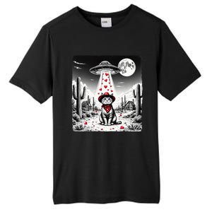 Cowboy Cat Ufo Meme Funny Cat Ufos ValentineS Day Cat Lover Tall Fusion ChromaSoft Performance T-Shirt