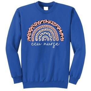 Critical Care Unit Nurse Leopard Rainbow Ccu Nurse Cool Gift Sweatshirt