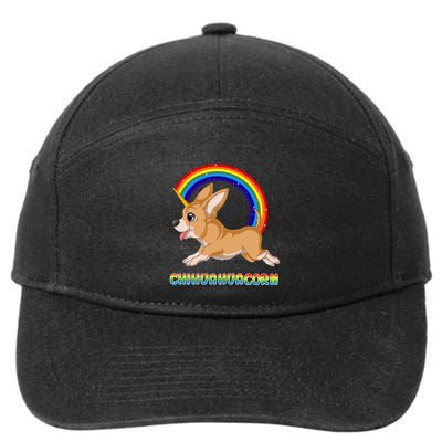Chihuahuacorn Chihuahua Unicorn 7-Panel Snapback Hat