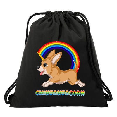 Chihuahuacorn Chihuahua Unicorn Drawstring Bag