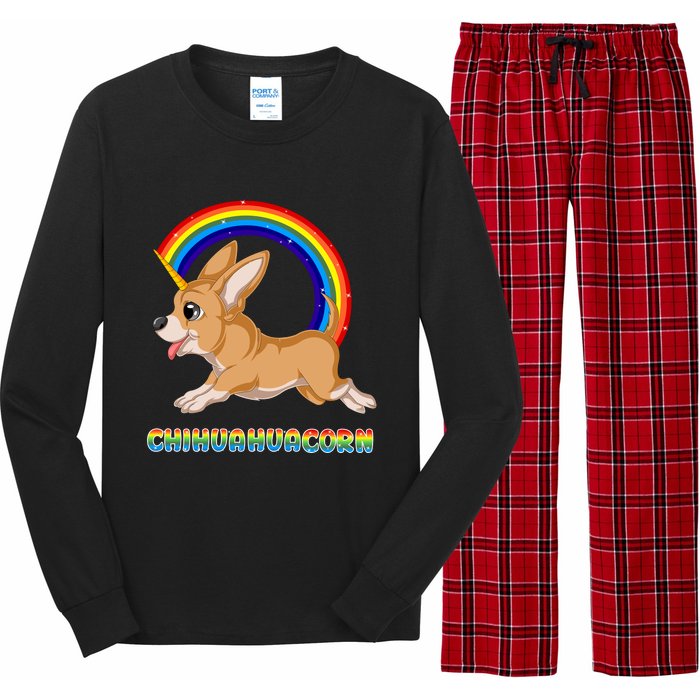 Chihuahuacorn Chihuahua Unicorn Long Sleeve Pajama Set