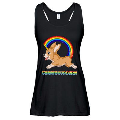 Chihuahuacorn Chihuahua Unicorn Ladies Essential Flowy Tank