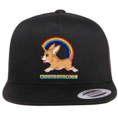 Chihuahuacorn Chihuahua Unicorn Flatbill Hat