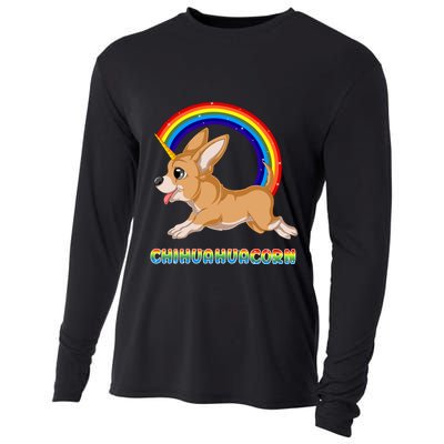 Chihuahuacorn Chihuahua Unicorn Cooling Performance Long Sleeve Crew
