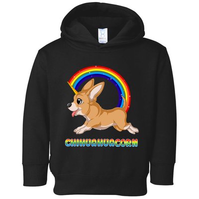 Chihuahuacorn Chihuahua Unicorn Toddler Hoodie