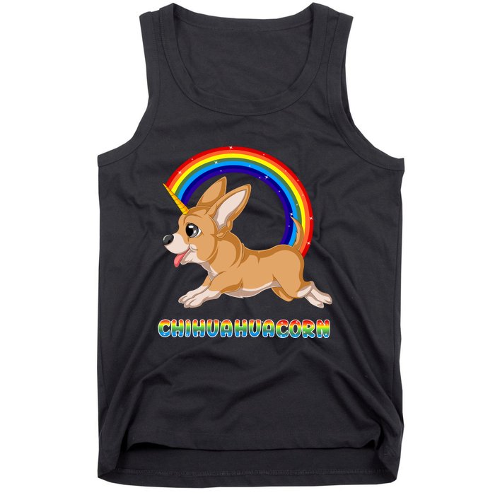 Chihuahuacorn Chihuahua Unicorn Tank Top