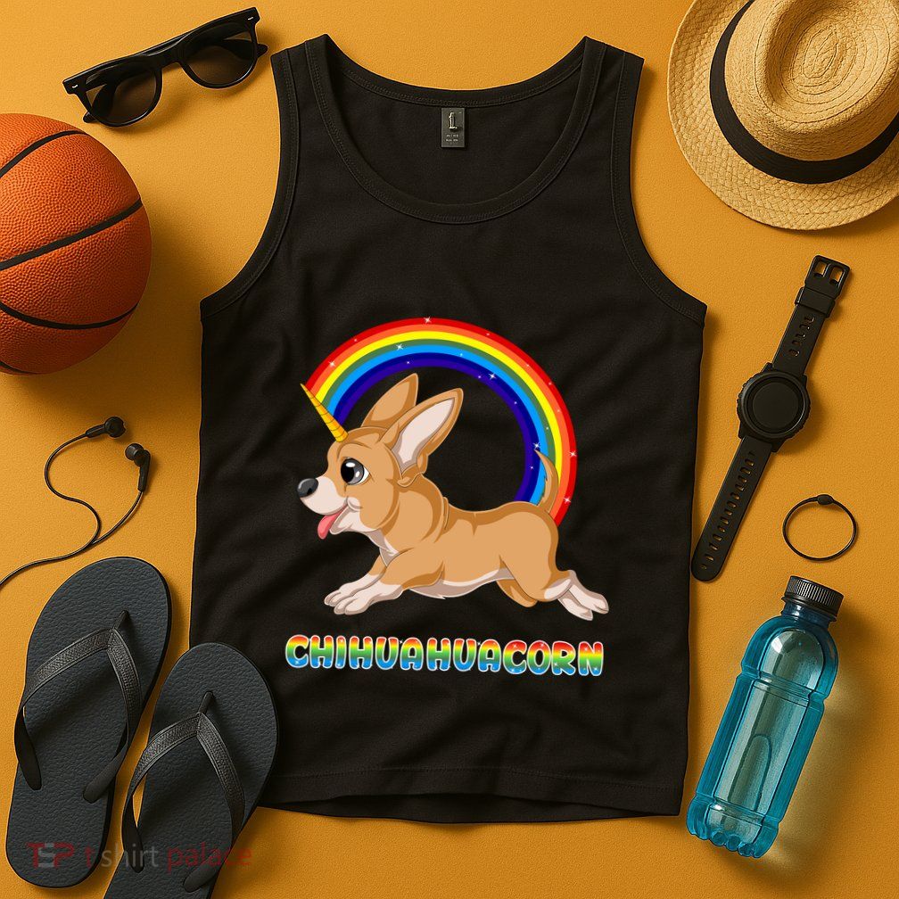 Chihuahuacorn Chihuahua Unicorn Tank Top