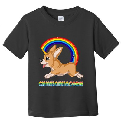 Chihuahuacorn Chihuahua Unicorn Toddler T-Shirt