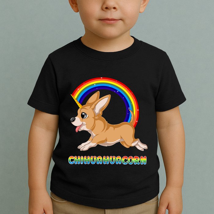 Chihuahuacorn Chihuahua Unicorn Toddler T-Shirt