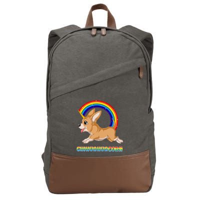 Chihuahuacorn Chihuahua Unicorn Cotton Canvas Backpack