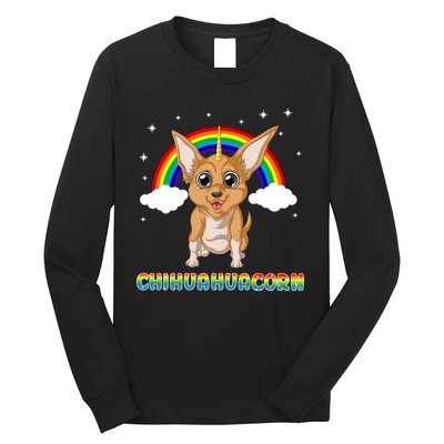 Chihuahuacorn Chihuahua Unicorn Long Sleeve Shirt