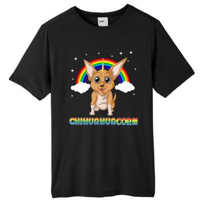 Chihuahuacorn Chihuahua Unicorn Tall Fusion ChromaSoft Performance T-Shirt