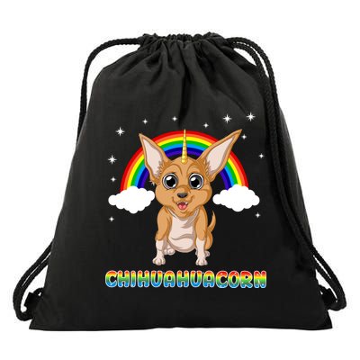 Chihuahuacorn Chihuahua Unicorn Drawstring Bag