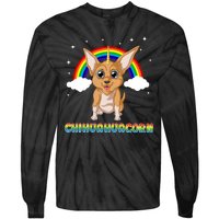 Chihuahuacorn Chihuahua Unicorn Tie-Dye Long Sleeve Shirt