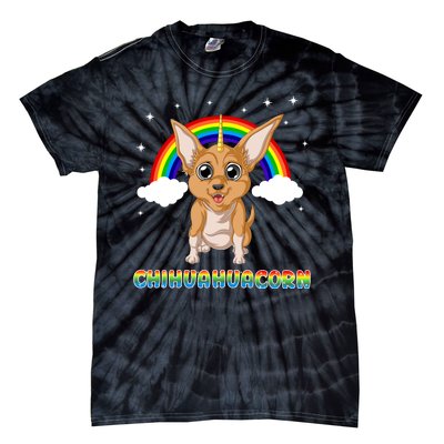 Chihuahuacorn Chihuahua Unicorn Tie-Dye T-Shirt