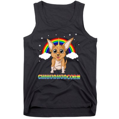 Chihuahuacorn Chihuahua Unicorn Tank Top