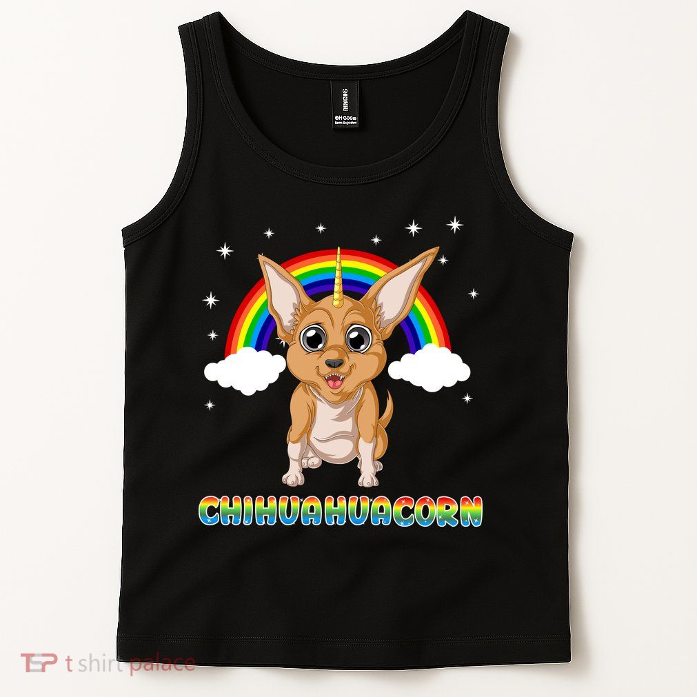 Chihuahuacorn Chihuahua Unicorn Tank Top