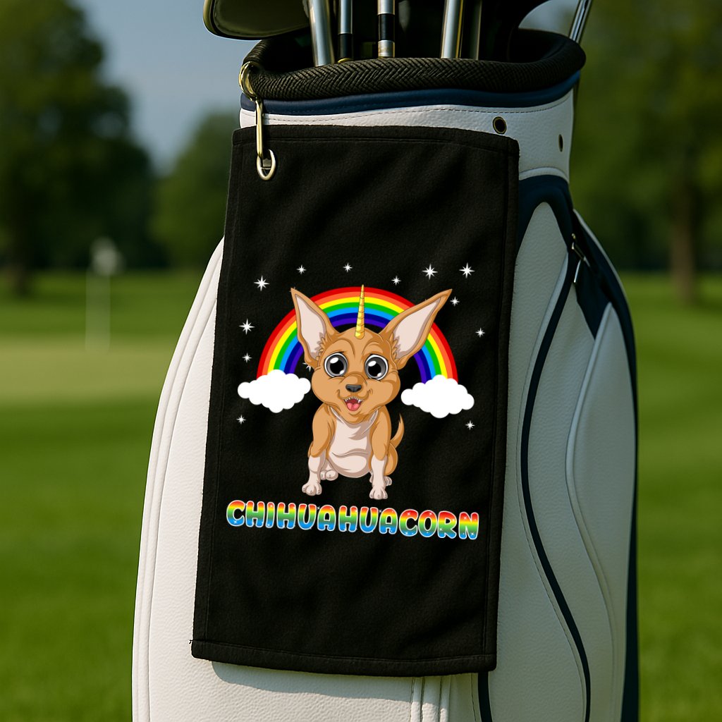 Chihuahuacorn Chihuahua Unicorn Golf Towel