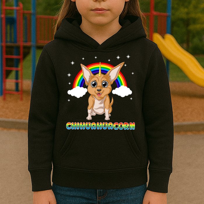 Chihuahuacorn Chihuahua Unicorn Kids Hoodie
