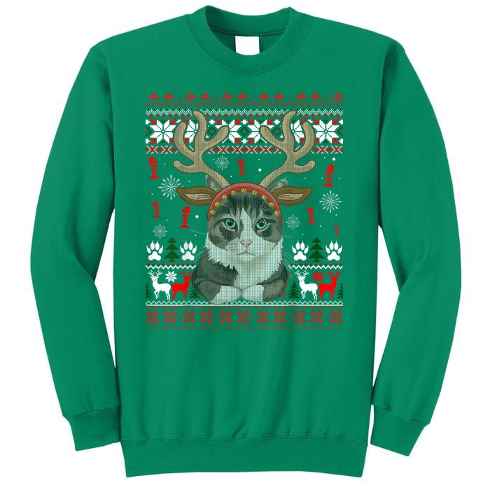 Cute Cat Ugly Christmas Sweater Sweatshirt