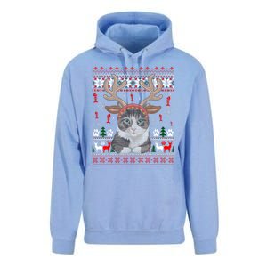 Cute Cat Ugly Christmas Sweater Unisex Surf Hoodie