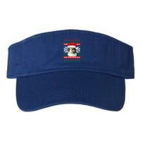 Calico Cat Ugly Christmas Style Santa Hat Kitty Mom Meaningful Gift Valucap Bio-Washed Visor