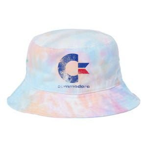 Commodore C64 Uppercase Letter Stone Washed Grunge Effect Tie Dye Newport Bucket Hat