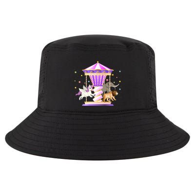 Circus Carousel Unicorn Lion Elephant Amuset Park Meaningful Gift Cool Comfort Performance Bucket Hat