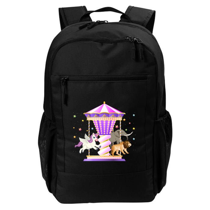 Circus Carousel Unicorn Lion Elephant Amuset Park Meaningful Gift Backpack