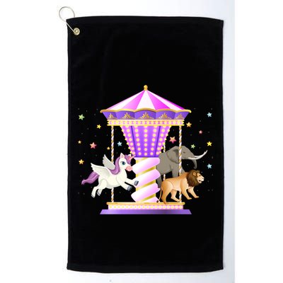 Circus Carousel Unicorn Lion Elephant Amuset Park Meaningful Gift Golf Towel