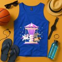 Circus Carousel Unicorn Lion Elephant Amuset Park Meaningful Gift Tank Top