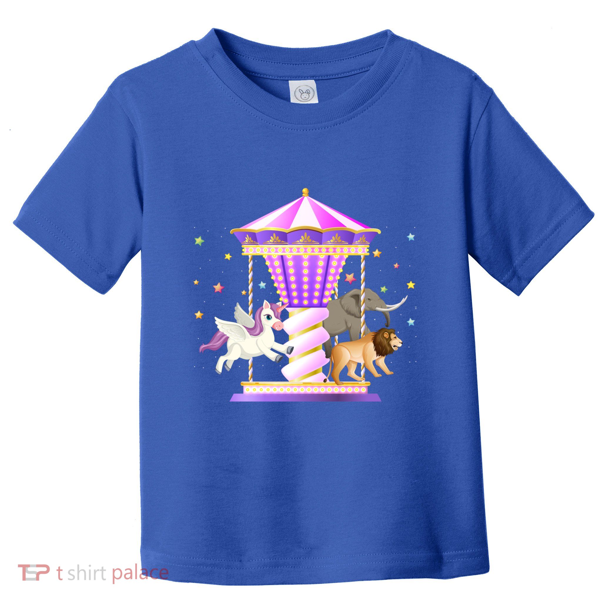 Circus Carousel Unicorn Lion Elephant Amuset Park Meaningful Gift Toddler T-Shirt