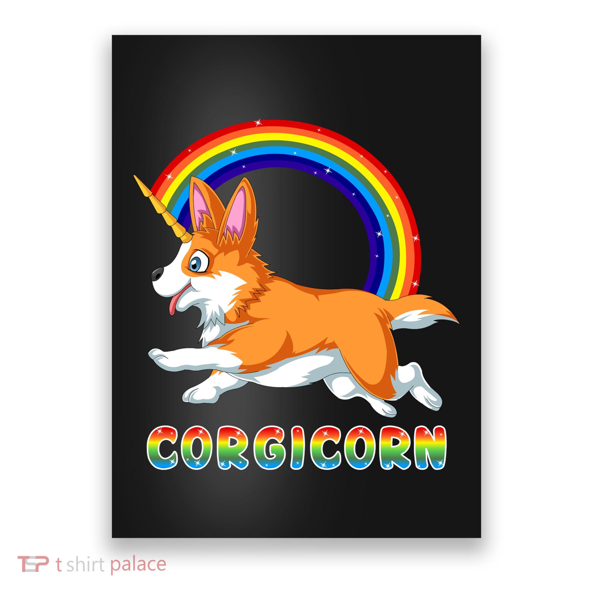 Corgicorn Corgi Unicorn Poster