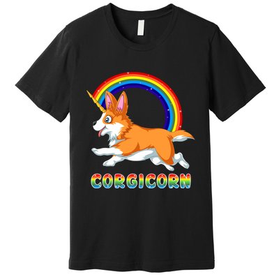 Corgicorn Corgi Unicorn Premium T-Shirt